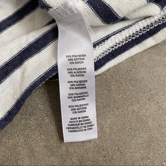 Alternative Apparel blue striped henley top - Picture 5 of 7